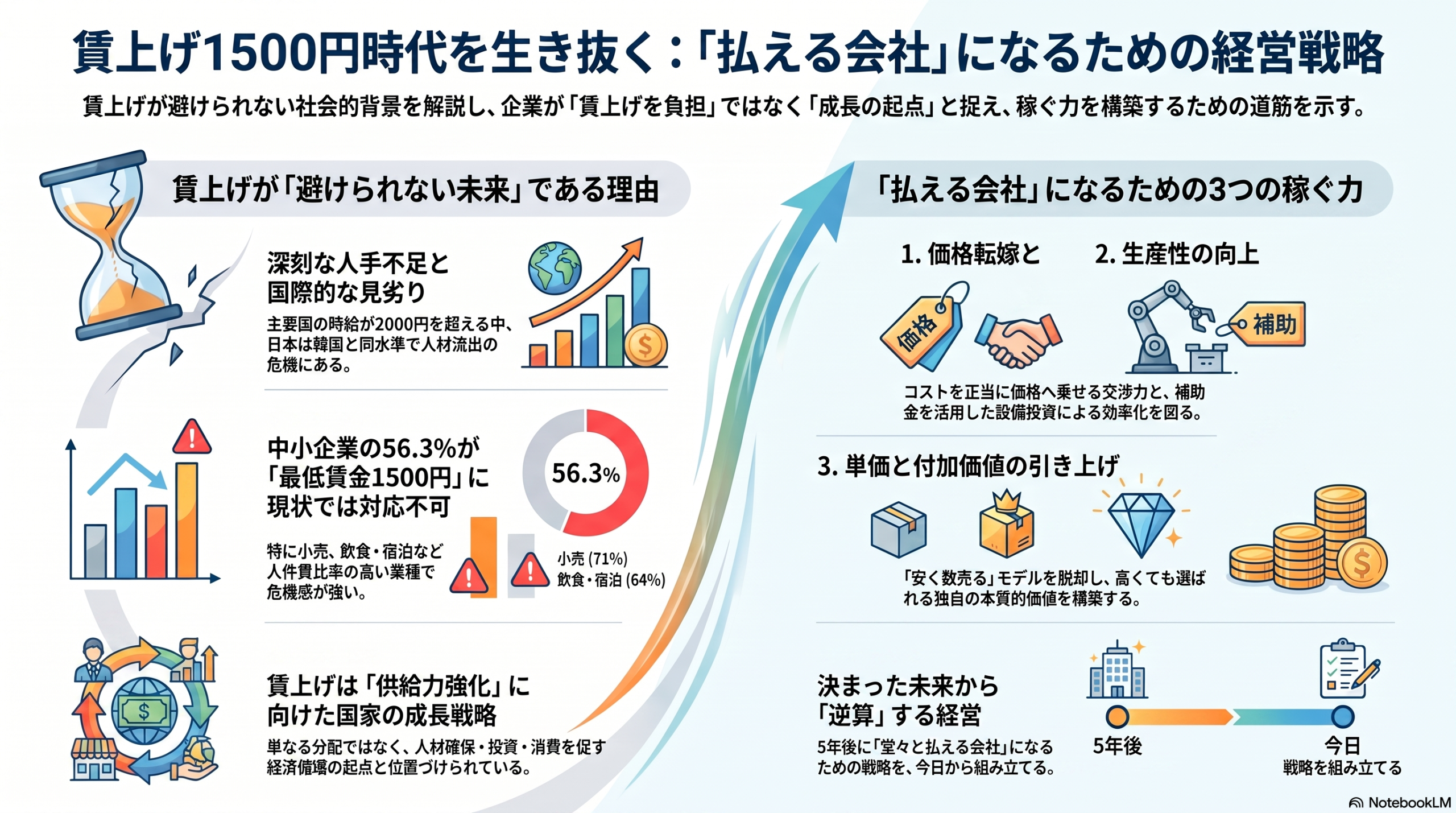 最低賃金1500円は「もう決まった未来」─潰れる会社と、伸びる会社を